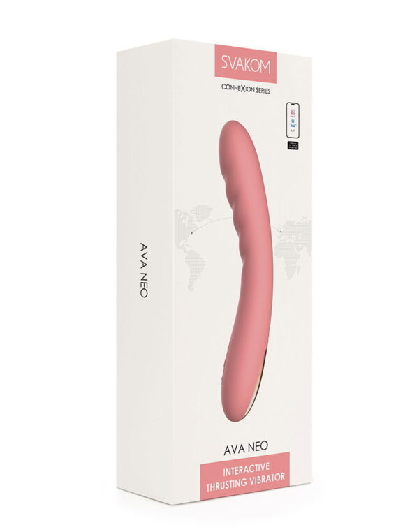 SVAKOM - Ava Neo - Thrusting Vibrator - Peach Pink - Afbeelding 8