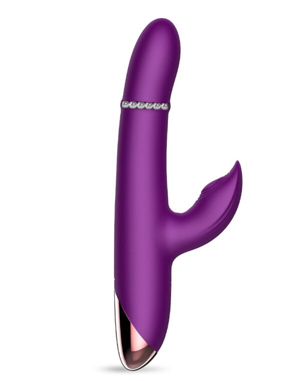 IY - Sendel - Rabbit Vibrator met kralenring en app - Paars - Afbeelding 3