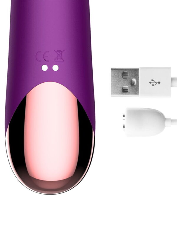 IY - Sendel - Rabbit Vibrator met kralenring en app - Paars - Afbeelding 6