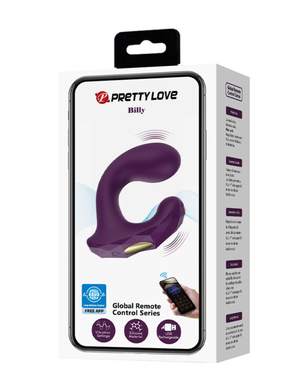 Pretty Love - Billy - G-Spot Vibrator met app afstandsbediening - Paars