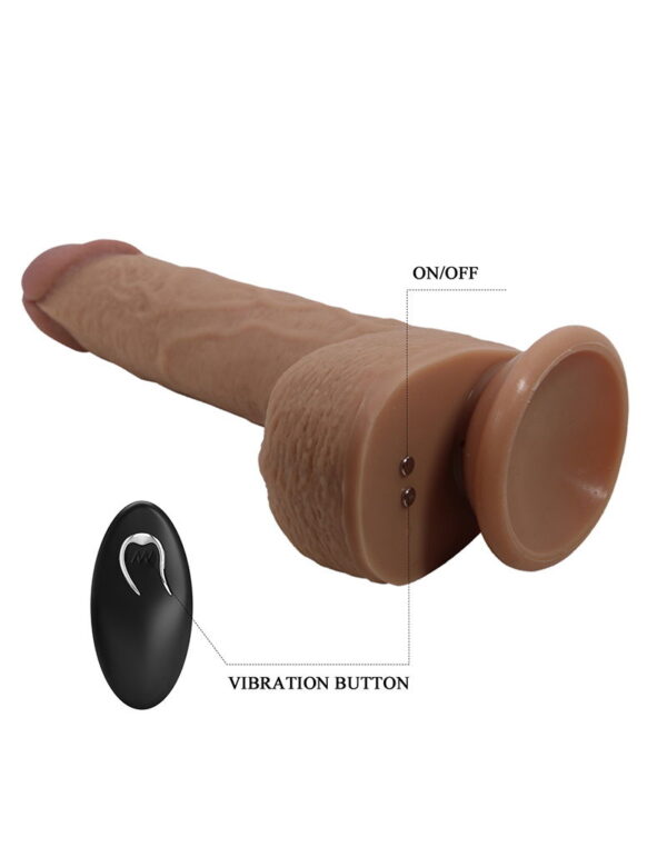 Pretty Love - Tommy - Lifelike Skin Vibrator - Lichtbruin - Afbeelding 5