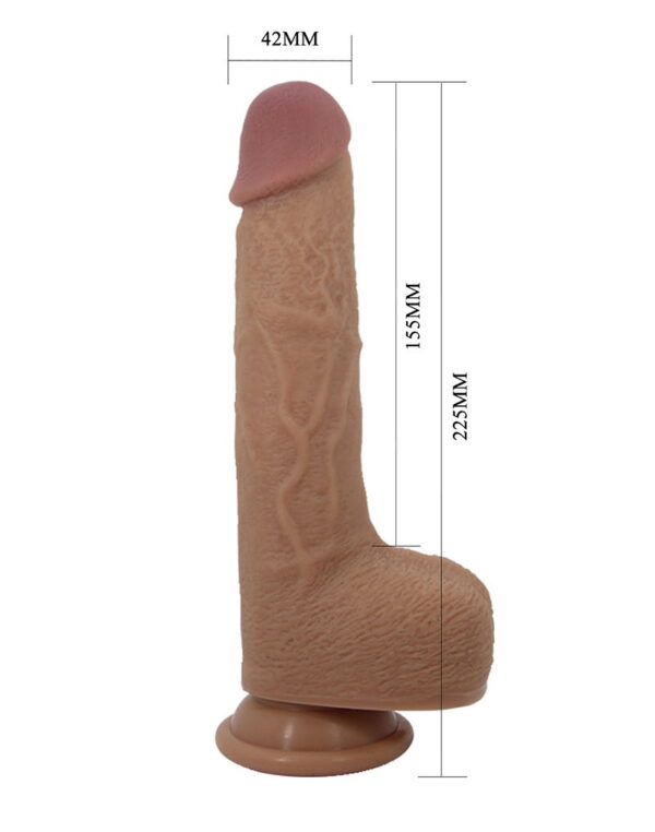 Pretty Love - Tommy - Lifelike Skin Vibrator - Lichtbruin - Afbeelding 7