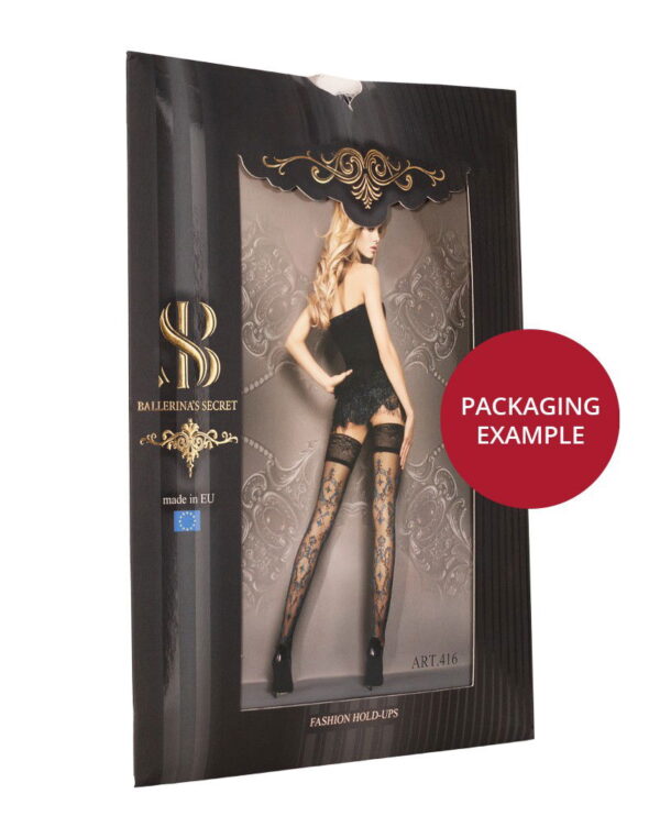 Ballerina - Fantasy Tights - Panty (20 denier) - Zwart - Afbeelding 3