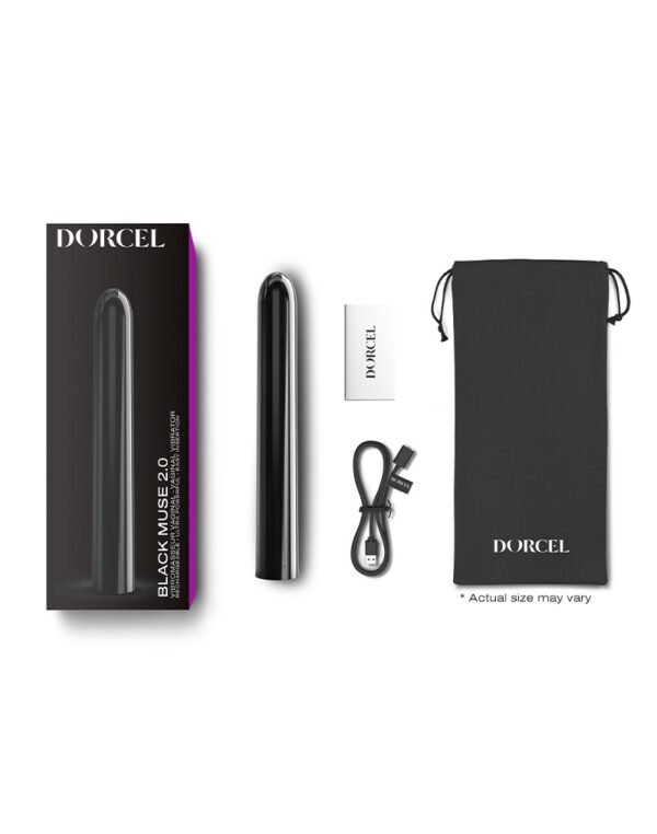 Dorcel - Black Muse 2.0 - Bullet Vibrator - Zwart - Afbeelding 2