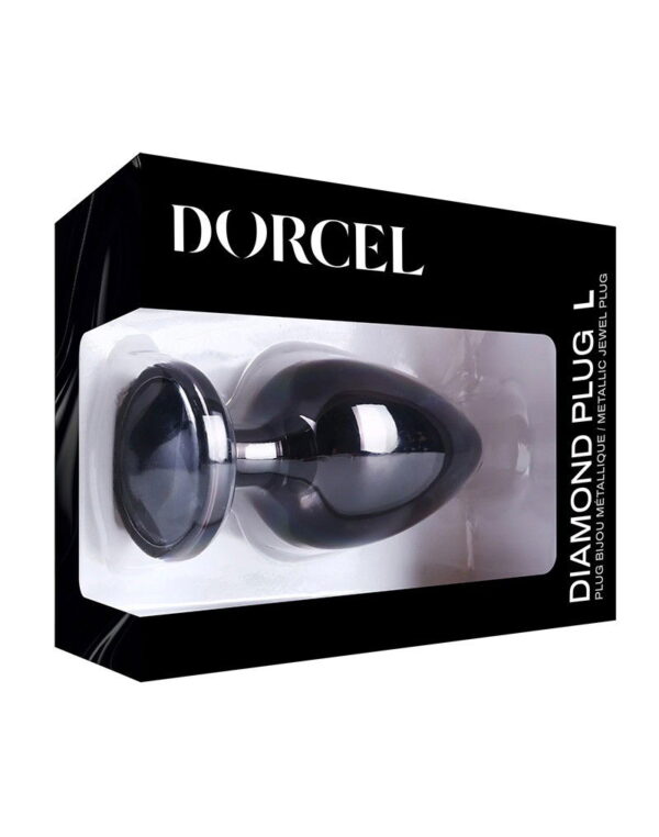 Dorcel - Diamond Plug Maat L - Butt Plug - Zwart - Afbeelding 2