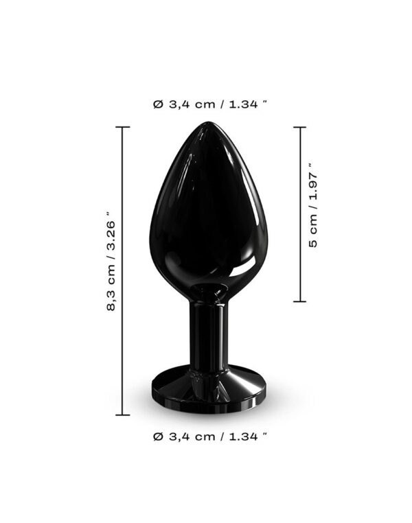 Dorcel - Diamond Plug Maat M - Butt Plug - Zwart - Afbeelding 4