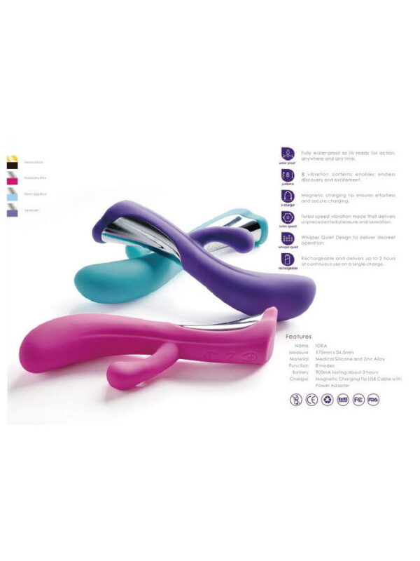 DORR - Iora - Rabbit Vibrator - Turkoois - Afbeelding 9