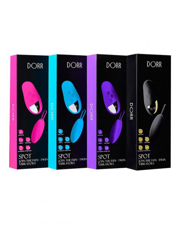 DORR - Spot - Draadloos Duo Ei + Oplegvibrator - Zwart - Afbeelding 2