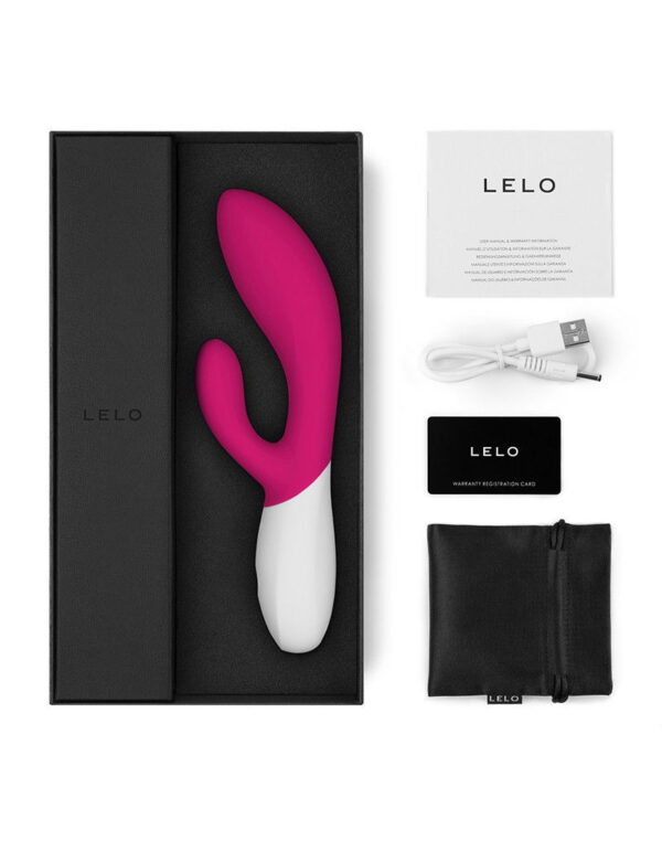 LELO - Ina Wave 2 - Rabbit Vibrator - Cerise - Afbeelding 3