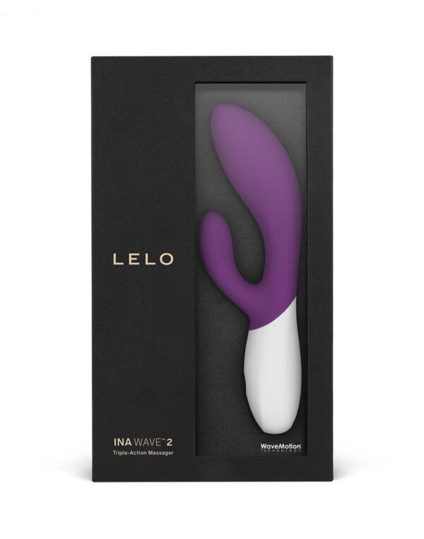 LELO - Ina Wave 2 - Rabbit Vibrator - Plum - Afbeelding 2