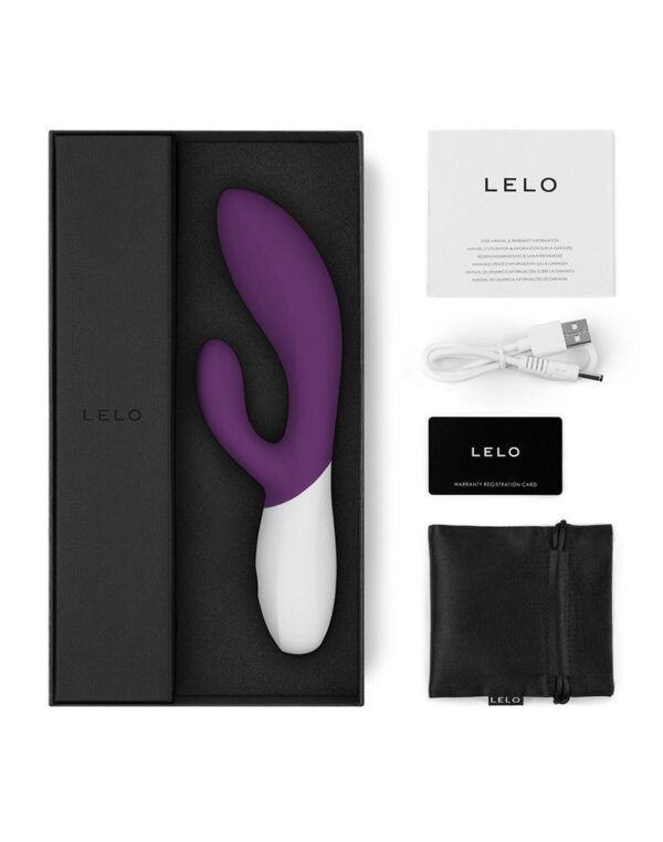 LELO - Ina Wave 2 - Rabbit Vibrator - Plum - Afbeelding 3