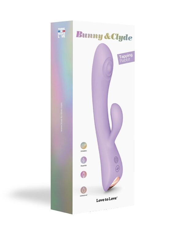 Love to Love - Bunny & Clyde - Rabbit Vibrator - Mauve - Afbeelding 2