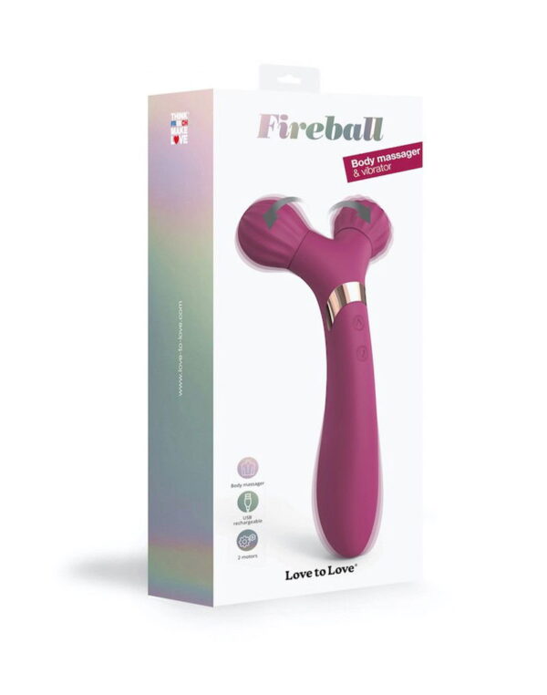 Love to Love - Fireball - Body Massager & Vibrator - Plum - Afbeelding 2