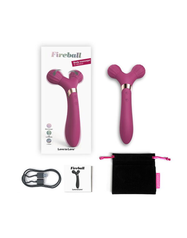 Love to Love - Fireball - Body Massager & Vibrator - Plum - Afbeelding 4