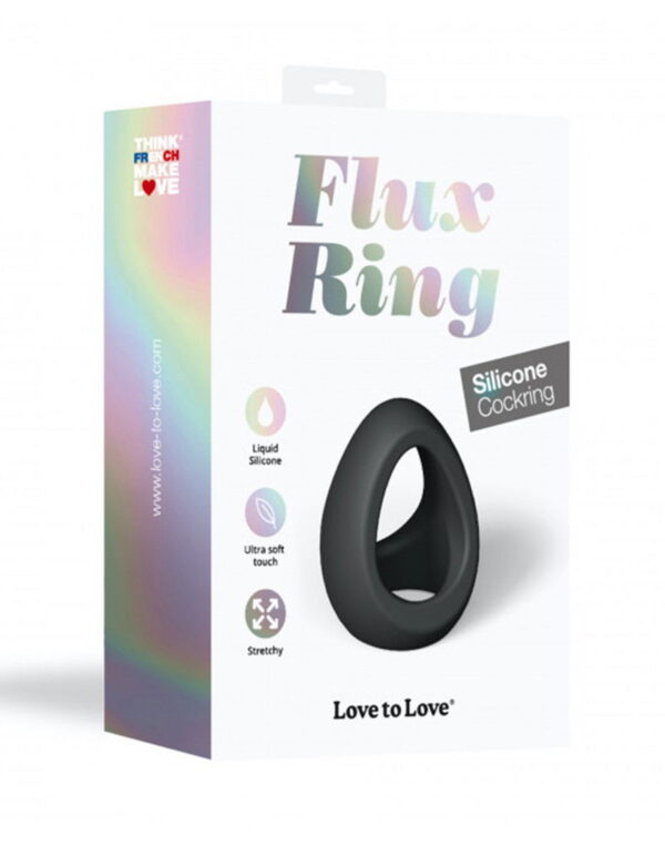 Love to Love - Flux Ring - Cock Ring - Zwart - Afbeelding 2