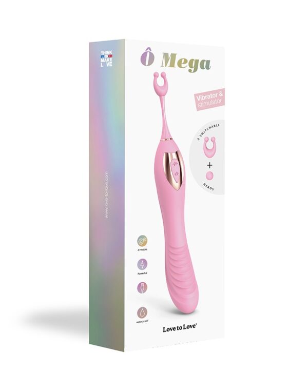 Love to Love - Ô Mega - Clitoris + G-Spot Vibrator - Roze - Afbeelding 2