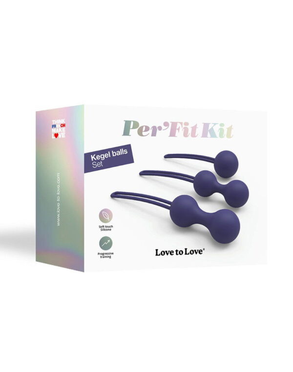 Love to Love - Per'Fit Kit - Kegel Balletjes Set - Indigo - Afbeelding 2