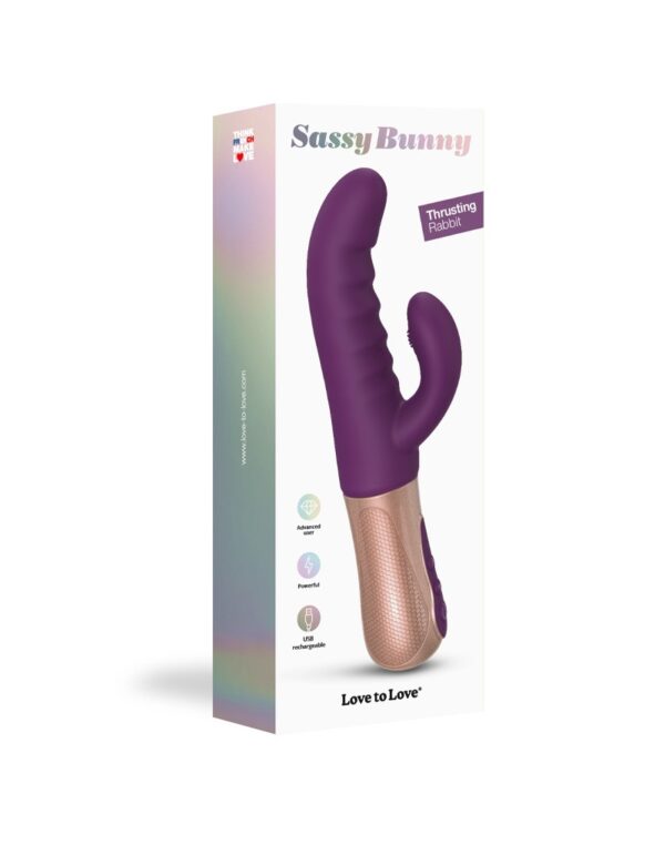 Love to Love - Sassy Bunny - Rabbit Vibrator - Paars - Afbeelding 2