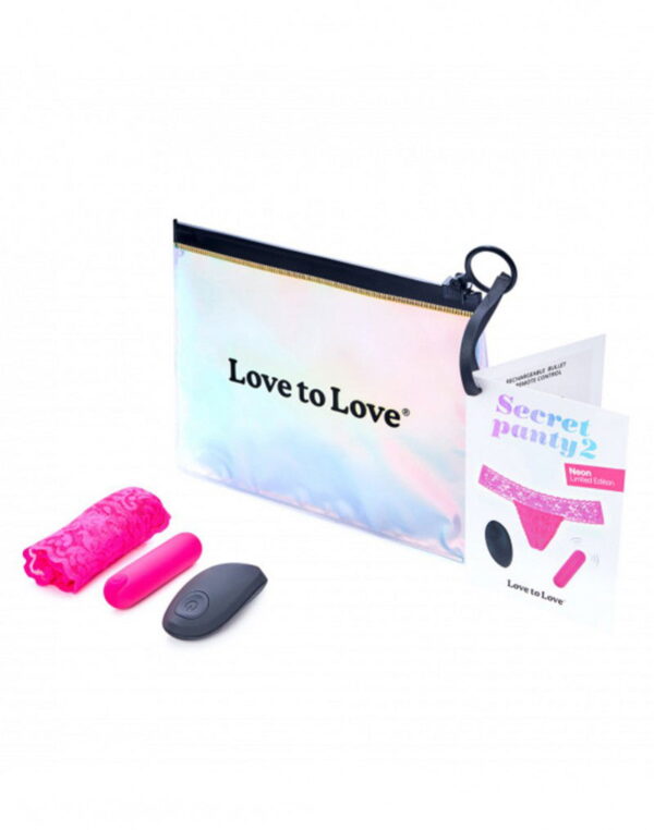 Love to Love - Secret Panty 2 - Panty Vibrator met Afstandsbediening - Roze