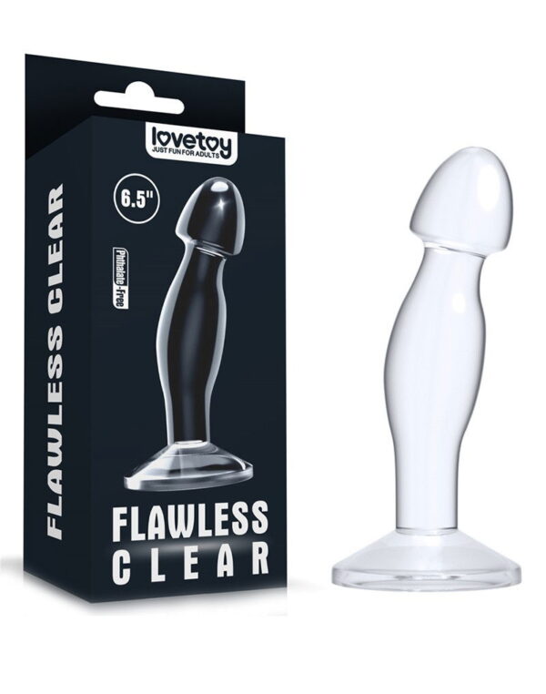 LoveToy - Flawless Clear - Prostaat Plug 17 cm