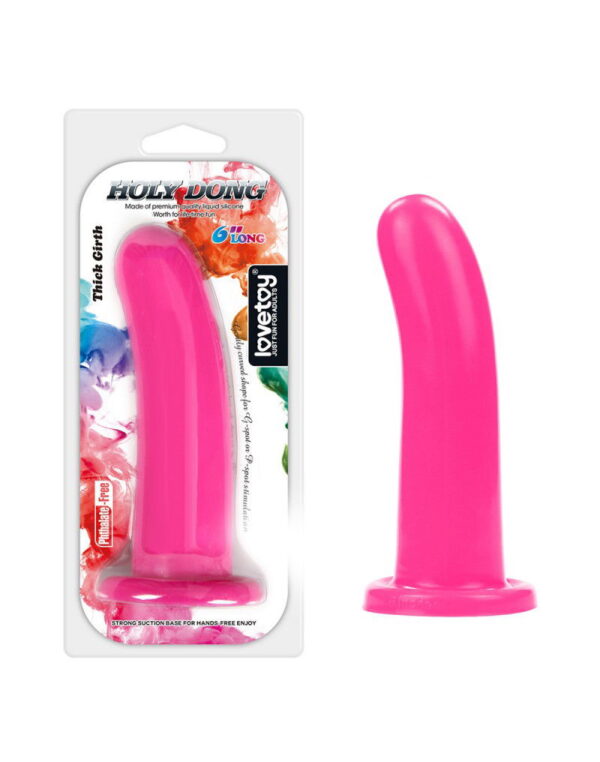 LoveToy - Holy Dong Large Dildo 15.5 cm - Roze