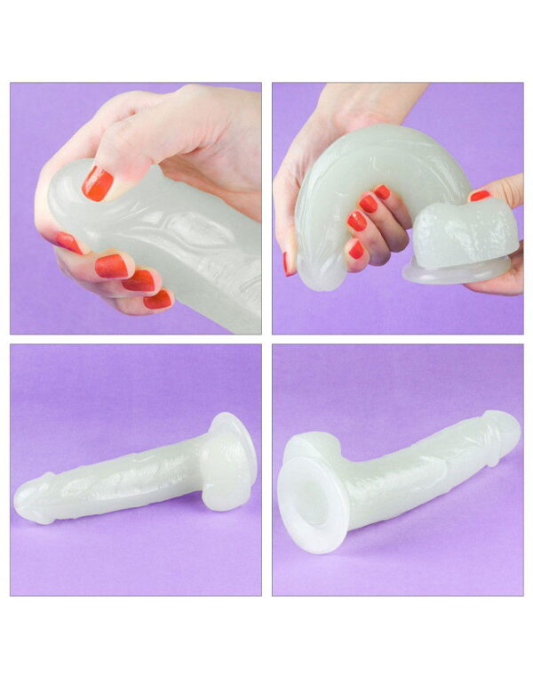 LoveToy - Lumino Play Dildo 19 cm - Glow in the Dark - Afbeelding 5