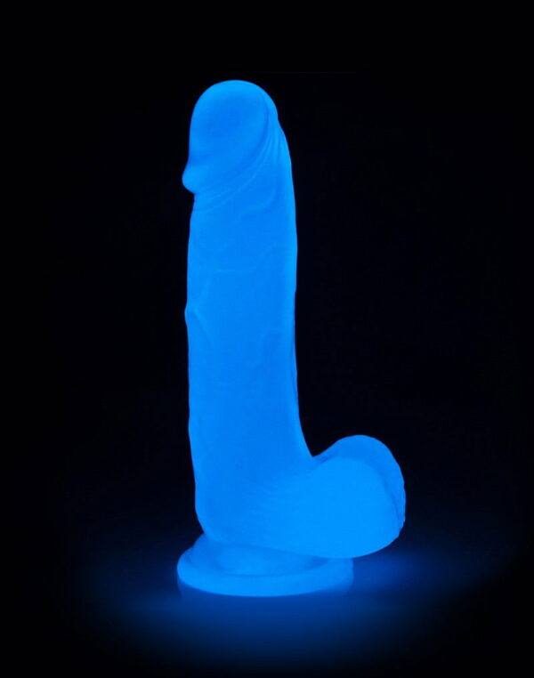 LoveToy - Lumino Play Dildo 19 cm - Glow in the Dark - Afbeelding 4