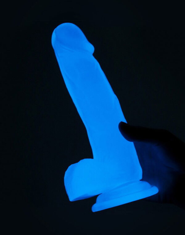 LoveToy - Lumino Play Dildo 19 cm - Glow in the Dark - Afbeelding 7