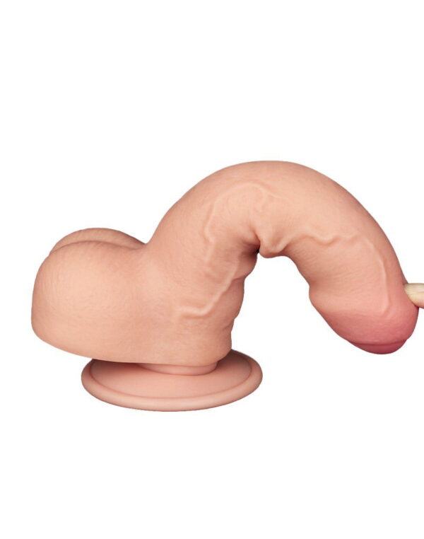 LoveToy - Aftrekbare dildo 18.3 cm (Ø 3.5 cm) - Nude - Afbeelding 11