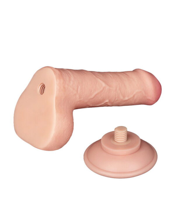 LoveToy - Aftrekbare dildo 18.3 cm (Ø 3.5 cm) - Nude - Afbeelding 12