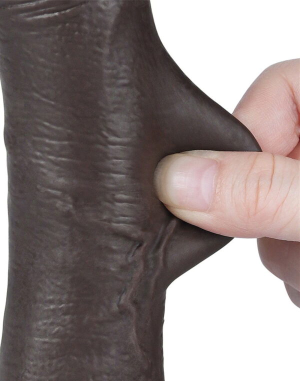 LoveToy - Aftrekbare dildo 19,5 cm (Ø 3,5 cm) - Zwart - Afbeelding 3