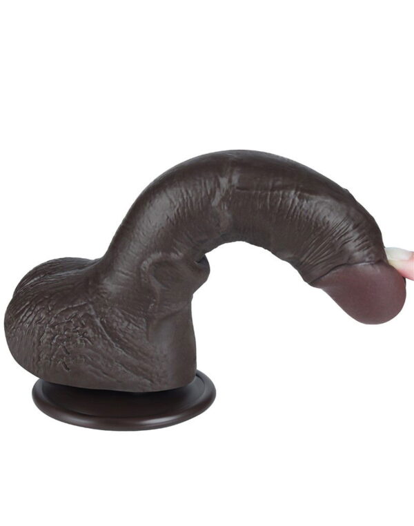 LoveToy - Aftrekbare dildo 19,5 cm (Ø 3,5 cm) - Zwart - Afbeelding 4