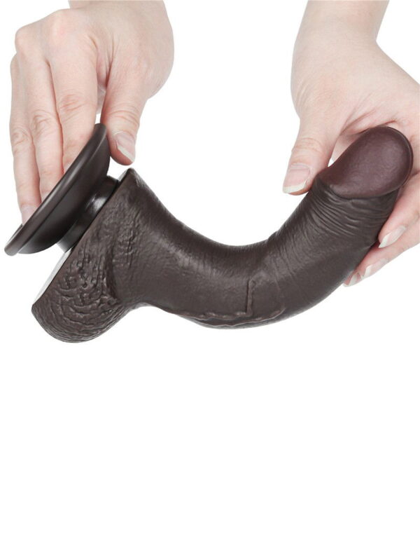 LoveToy - Aftrekbare dildo 19,5 cm (Ø 3,5 cm) - Zwart - Afbeelding 10