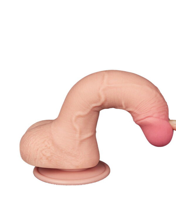 LoveToy - Aftrekbare dildo 19.5 cm (Ø 3.5 cm) - Nude - Afbeelding 5