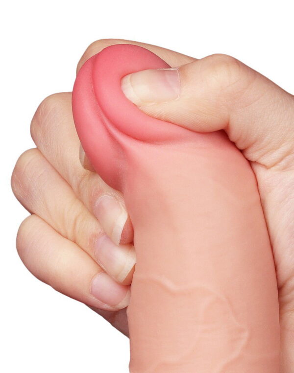 LoveToy - Aftrekbare dildo 19.5 cm (Ø 3.6 cm) - Nude - Afbeelding 9