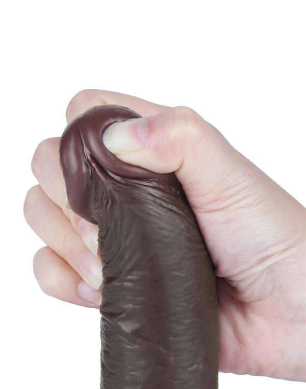 LoveToy - Aftrekbare dildo 19,5 cm (Ø 3,7 cm) - Zwart - Afbeelding 6