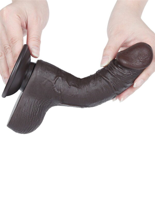 LoveToy - Aftrekbare dildo 19,5 cm (Ø 3,7 cm) - Zwart - Afbeelding 10