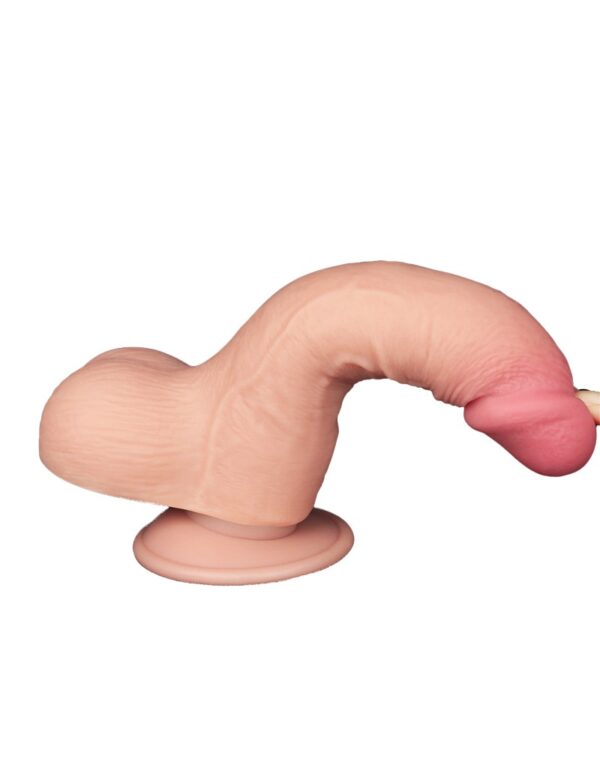 LoveToy - Aftrekbare dildo 19.5 cm (Ø 3.7 cm) - Nude - Afbeelding 4