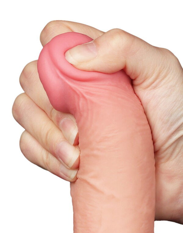 LoveToy - Aftrekbare dildo 19.5 cm (Ø 3.7 cm) - Nude - Afbeelding 10