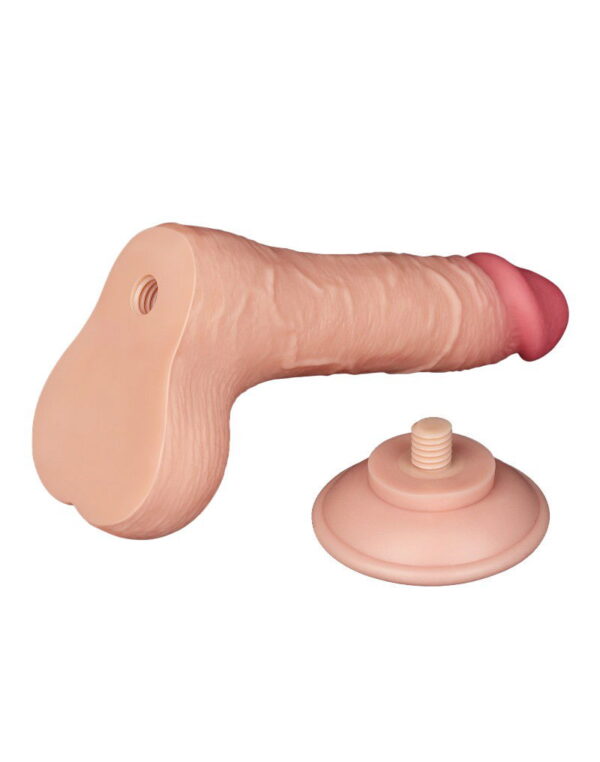 LoveToy - Aftrekbare dildo 19.5 cm (Ø 3.7 cm) - Nude - Afbeelding 5