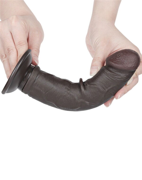 LoveToy - Aftrekbare dildo 20 cm (Ø 3,8 cm) - Zwart - Afbeelding 5