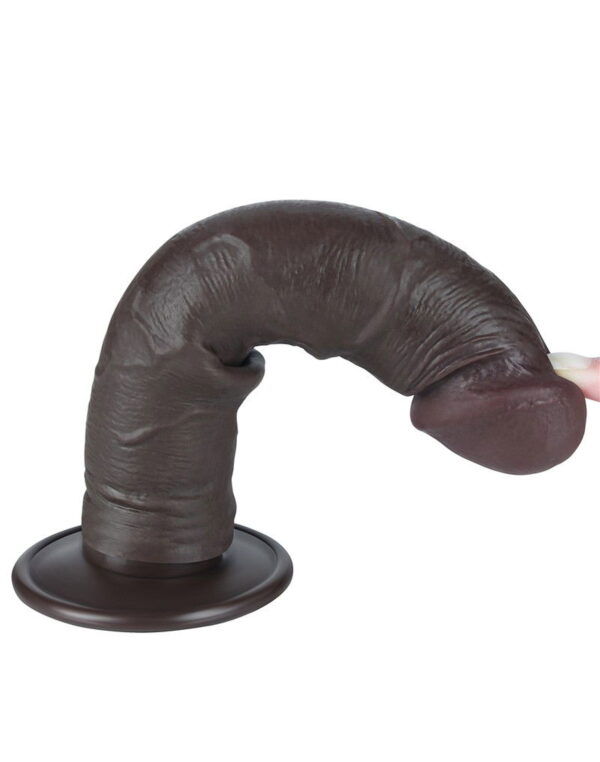 LoveToy - Aftrekbare dildo 20 cm (Ø 3,8 cm) - Zwart - Afbeelding 8