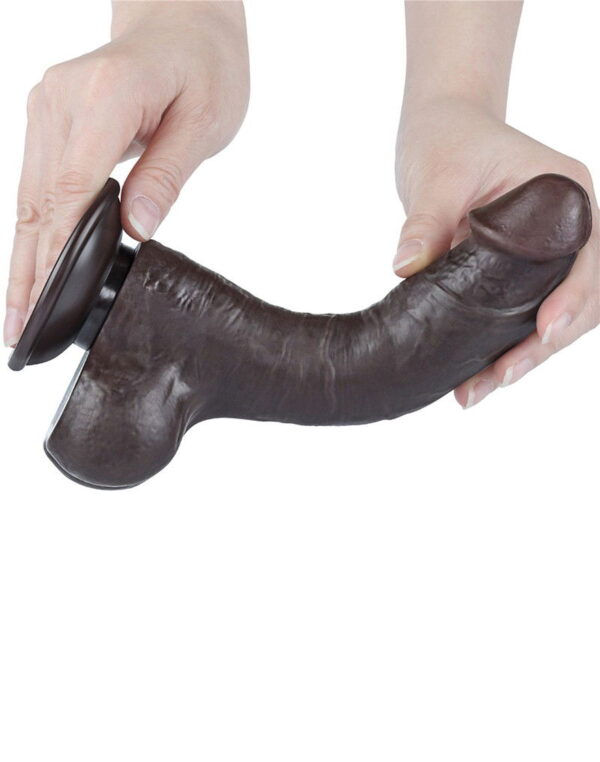 LoveToy - Aftrekbare dildo 20 cm (Ø 3,9 cm) - Zwart - Afbeelding 9