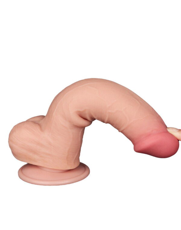 LoveToy - Glijdende Huid Dildo 20.8 cm (Ø 4 cm) - N - Afbeelding 4