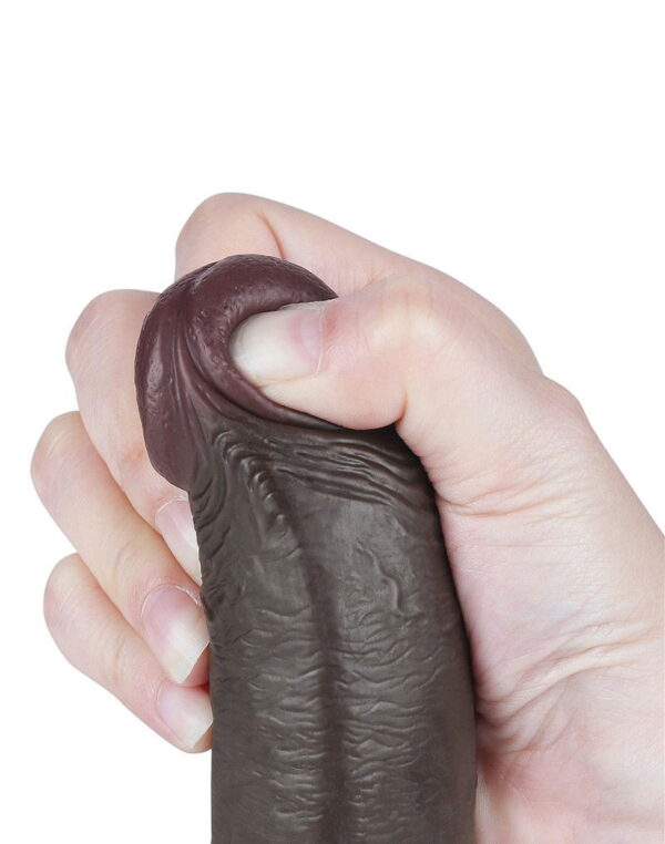 LoveToy - Aftrekbare dildo 22 cm (Ø 3,7 cm) - Zwart - Afbeelding 6