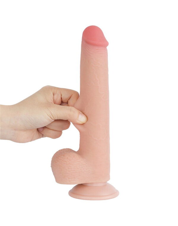 LoveToy - Aftrekbare dildo 22 cm (Ø 3.7 cm) - Nude - Afbeelding 7