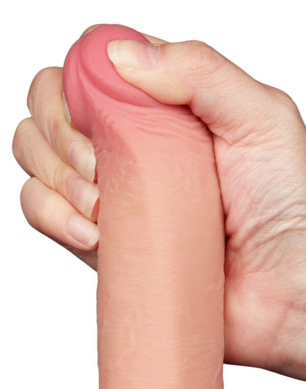 LoveToy - Aftrekbare dildo 22 cm (Ø 3.7 cm) - Nude - Afbeelding 10