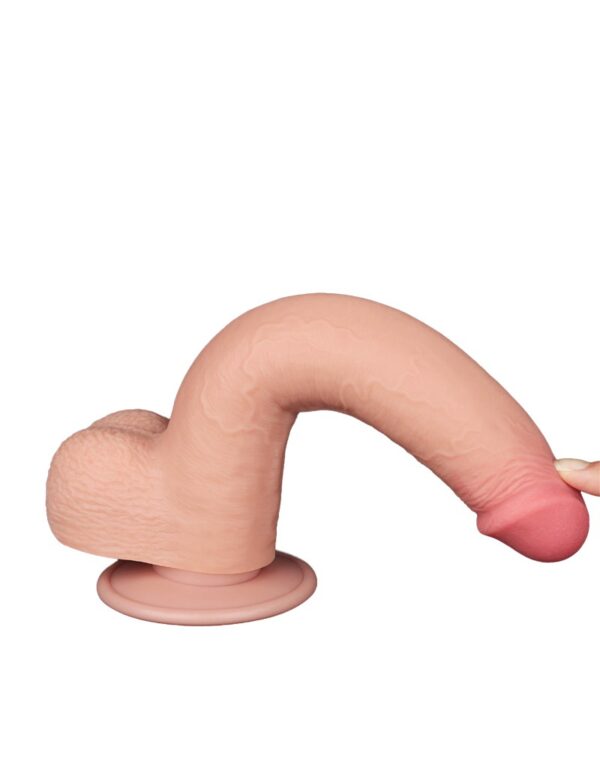 LoveToy - Aftrekbare dildo 22 cm (Ø 3.7 cm) - Nude - Afbeelding 5