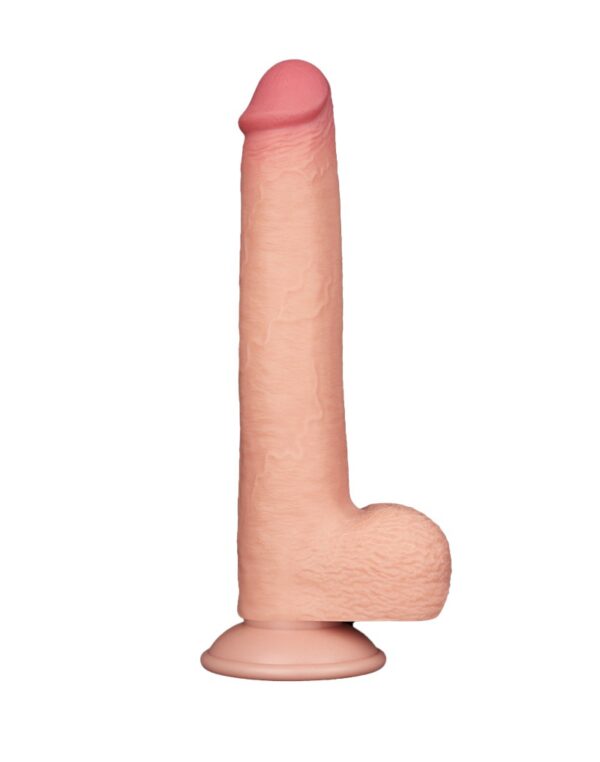 LoveToy - Aftrekbare dildo 22 cm (Ø 3.7 cm) - Nude - Afbeelding 3