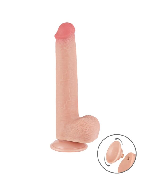 LoveToy - Aftrekbare dildo 22 cm (Ø 3.7 cm) - Nude